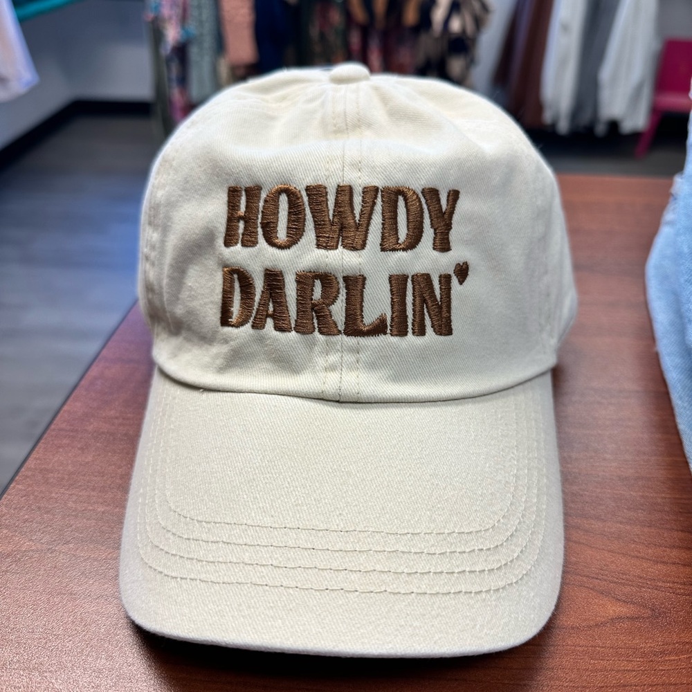 Cream 'Howdy Darlin'' Cap